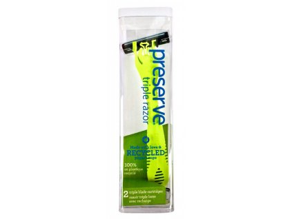 Preserve Triple Razor (2 fejjel) - zöld