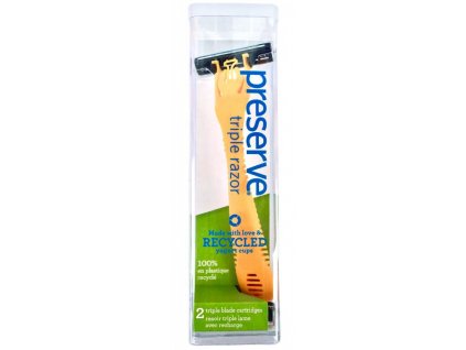 Preserve Triple Razor (incl. 2 heads) - orange