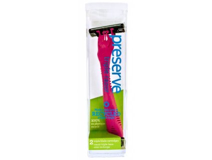 Preserve Triple Razor (incl. 2 heads) - pink