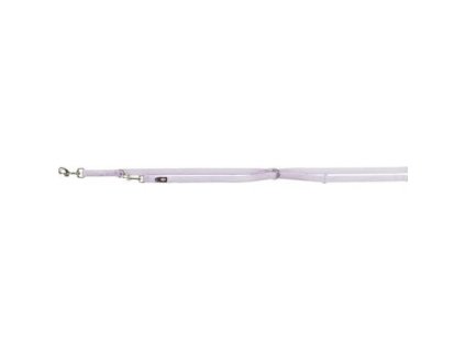 PREMIUM extension leash, double-layer, L-XL: 2.00 m/25 mm, gray/purple