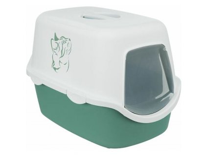 WC VICO covered with printed door, without filter 56 x 40 x 40 cm, green/white