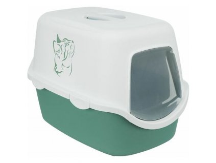 WC VICO kryté s dvířky s potiskem, bez filtru 56 x 40 x 40 cm, zelená/bílá - DOPRODEJ