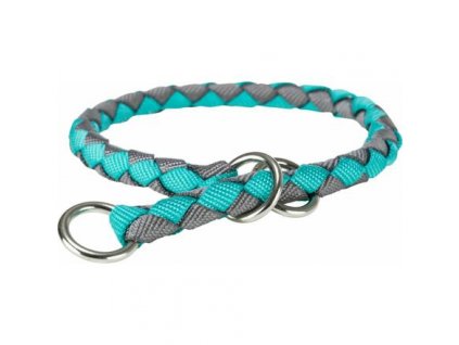 Obojek CAVO kulatý polostahovací - oceán/grafit (Velikost obojku CAVO XS-S: 25-31cm/ ø12mm)