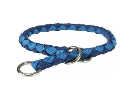 Obojek CAVO kulatý polostahovací - indigo/královská modrá (Velikost obojku CAVO XS-S: 25-31cm/ ø12mm)