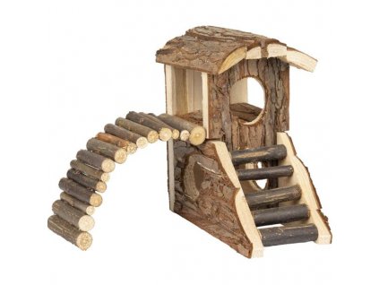 Domček drevo prírodný House Marty 19x16, 5x16, 5cm Flamingo