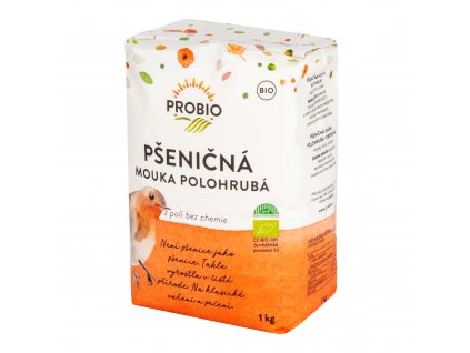 Mouka pšeničná polohrubá 1 kg BIO PROBIO