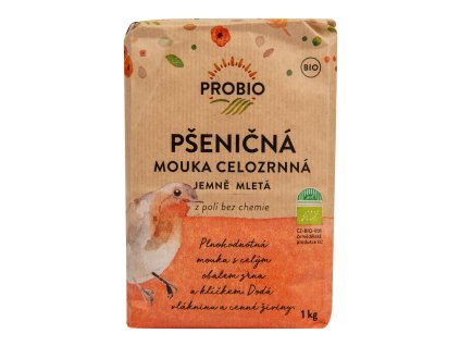 Múka pšeničná celozrnná jemne mletá 1 kg BIO PROBIO