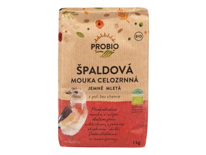 Múka špaldová celozrnná jemne mletá 1 kg BIO PROBIO