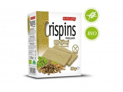 Crispins BIO křehký plátek dýňový - bez lepku - Extrudo 100g  + Při koupi 12 a více kusů 3% Sleva