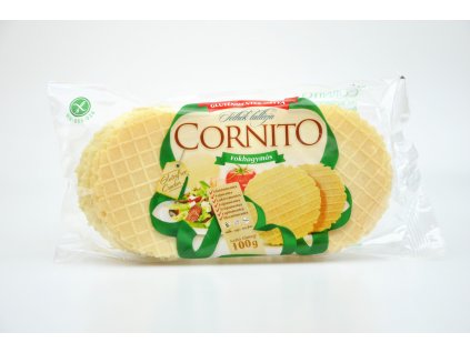 Oplatky kukuřično - bramborové s příchutí česneku bez lepku - Cornito 100g  + Při koupi 12 a více kusů 3% Sleva