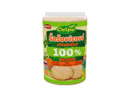 Celozrnné chlebíčky čočkové s mořskou solí - bez lepku - Celpo 90g  + Při koupi 12 a více kusů 3% Sleva