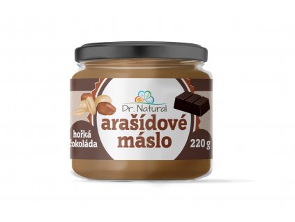 Arašídové máslo s hořkou čokoládou - Dr. Natural 220g  + Při koupi 12 a více kusů 3% Sleva