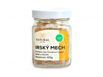 Irský mech Raw, Vegan (mořská řasa Chondrus Crispus) - Natural 100g  + Při koupi 12 a více kusů 3% Sleva