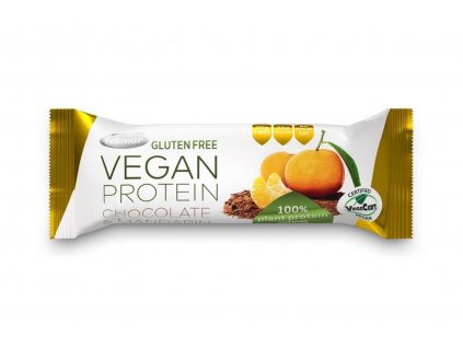 Tyčinka proteinová vegan Green line - čokoláda&mandarinka - Tekmar 40g  + Při koupi 12 a více kusů 3% Sleva