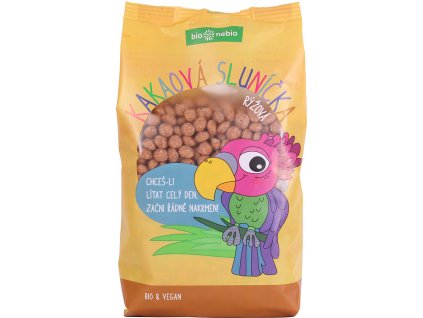 BIO Cereálie Sluníčka rýžová s kakaem 200 g – BIO NEBIO