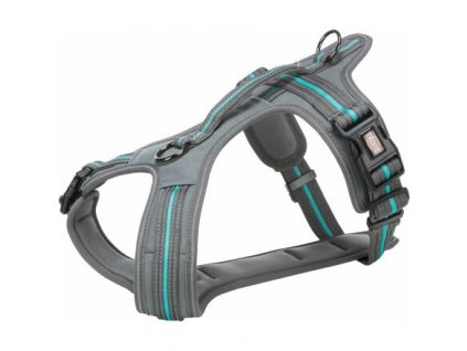 FUSION cestovní postroj - grafit/oceán (Velikost cestovního postroje s neoprenem FUSION M-L:61-75cm/30mm)