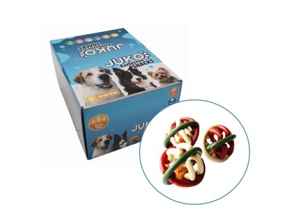 Rattle ball filled with meat JUKO Snacks 1.5 kg (approx. 25 pcs)