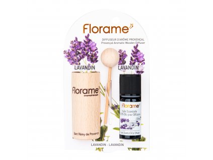 VÝPRODEJ!!!Difuzér provensálský dřevěný + éterický olej Lavandin 10 ml BIO FLORAME