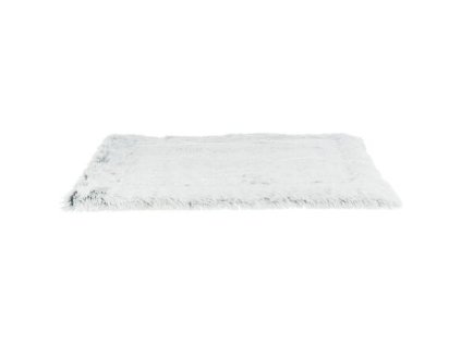 HARVEY sleeping pad, soft long pile, white-black/gray