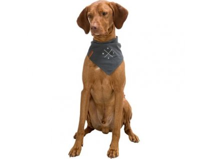 BE NORDIC neckerchief, dark gray with wind rose