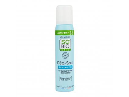 Természetes dezodor ECO SPRAY 24h aloe vera 100 ml BIO SO'BiO etic