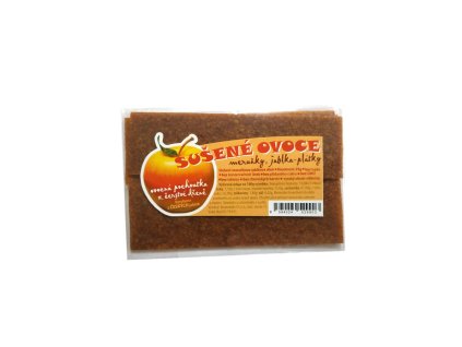 Jablčné ovocné plátky s marhuľou 25g