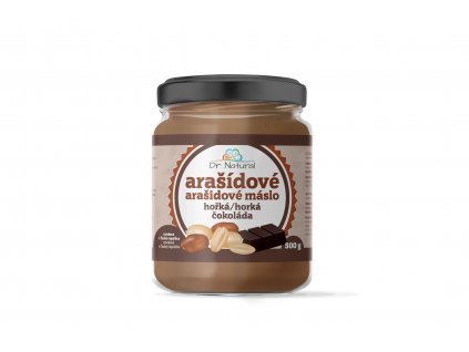 Arašídové máslo s hořkou čokoládou - Dr. Natural 500g  + Při koupi 12 a více kusů 3% Sleva