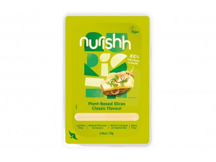 Plátky Classic Style - vegan - rostlinná alternativa k sýru - Nurishh 120g  + Při koupi 12 a více kusů 3% Sleva