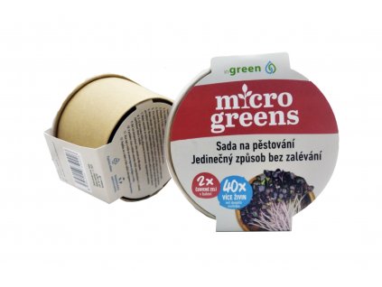 Microgreens - sada na pěstování - červené zelí 2x  + Při koupi 12 a více kusů 3% Sleva