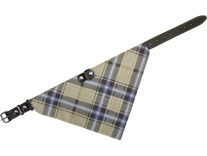 Guler din piele Nobby cu esarfa 35cm maro  + 3% SLEVA se Slevovým kupónem: bonus