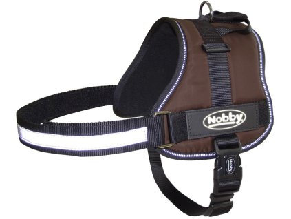 Nobby Seguro safety harness for dog XL brown 82-110cm