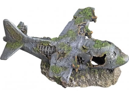 Nobby decor acvariu epavă de avion 21,8 x 17,5 x 8,3 cm  + 3% SLEVA se Slevovým kupónem: bonus