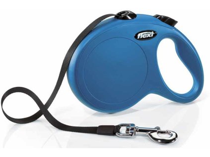 Pas Flexi NEW CLASSIC L 5m/50kg niebieski