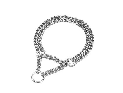 Guler lanț Nobby semi-strângere crom dublu rând 50cm  + 3% SLEVA se Slevovým kupónem: bonus