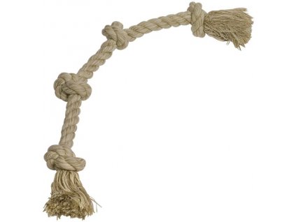 Jucărie Nobby pentru câini funie maro 4x nod 260g 60cm  + 3% SLEVA se Slevovým kupónem: bonus
