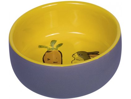 Nobby Carrot Plus ceramic bowl for rodents yellow 11 x 4.5 cm