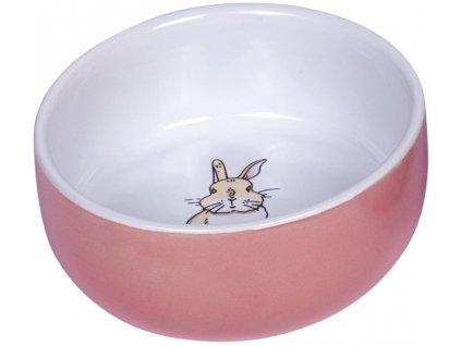 Nobby Rabbit ceramic bowl for rodents pink 11 x 4.5 cm