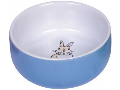 Nobby Rabbit ceramic bowl for rodents blue 11 x 4.5 cm
