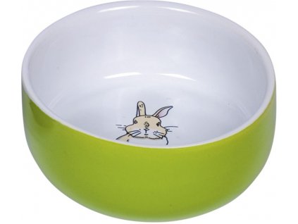 Nobby Rabbit ceramic bowl for rodents green 11 x 4.5 cm
