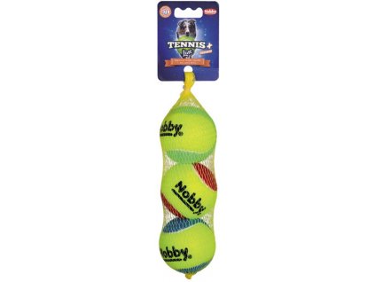 Nobby Tennis Line toy tennis ball colored M 6.5cm 3pcs