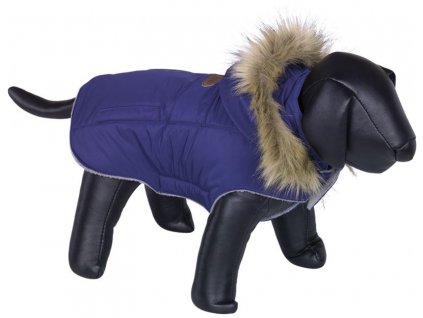 Nobby ELNA bunda pro psa s kožíškem modrá 20cm  + 3% SLEVA se Slevovým kupónem: bonus