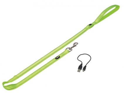 Nobby Flash Mesh LED lighted leash yellow size ML