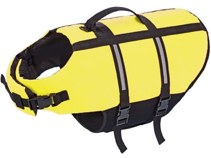 Nobby Elen záchranná plávacia vesta pre psa neón žltá L-40cm