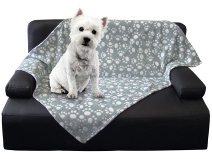 Nobby Classic EMMI fleece blanket gray 50x75cm