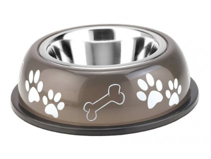 Nobby Nice Dinner nerezová miska v pouzdře 750ml černo/hnědá