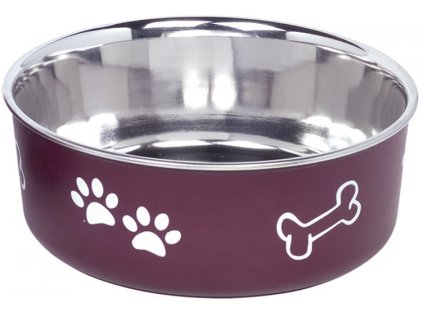 Nobby Fusion stainless steel bowl with plastic coating red 16cm 940ml