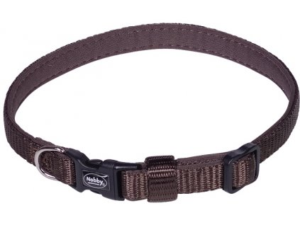 Nobby CLASSIC PRENO Mini obojek neoprenový hnědá XS-S 20-35cm