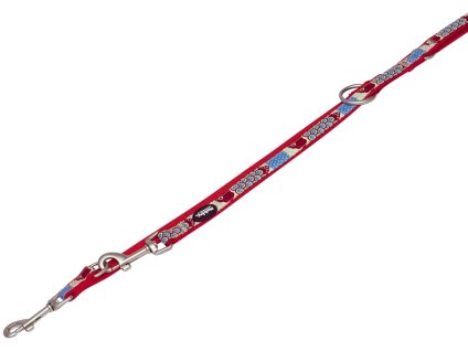 Nobby STYLE lesă comutabilă nylon roșu ML 2m 20mm  + 3% SLEVA se Slevovým kupónem: bonus