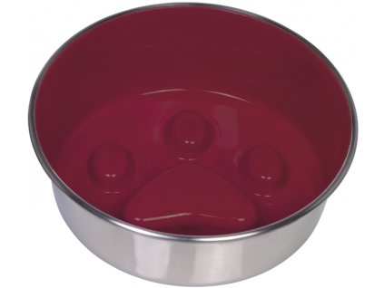 Nobby PAW protihltací miska červená nerez 20cm 1,6 l