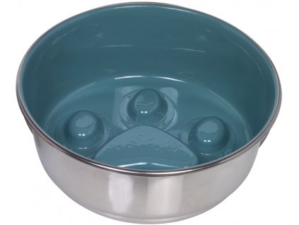 Nobby PAW protihltací miska šedozelená nerez 20 cm 1,6 l